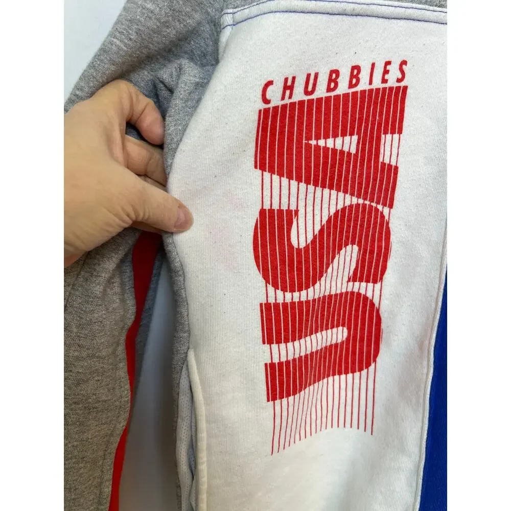 Chubbies Men’s XL Gray 1/4 Zip Long Sleeve Jacket Lightweight Top Casual Active